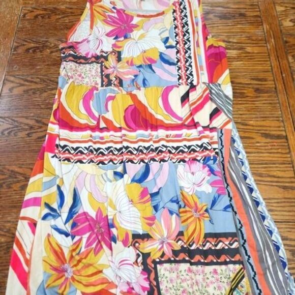 Johnny Was Rachel May Floral Easy Fit Tank Dress Boho Chic sz XXL